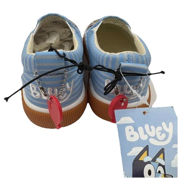 💙 Bluey Toddler Slip-On Sneakers by Ground Up Kids Size 11 - Picture 2 of 3